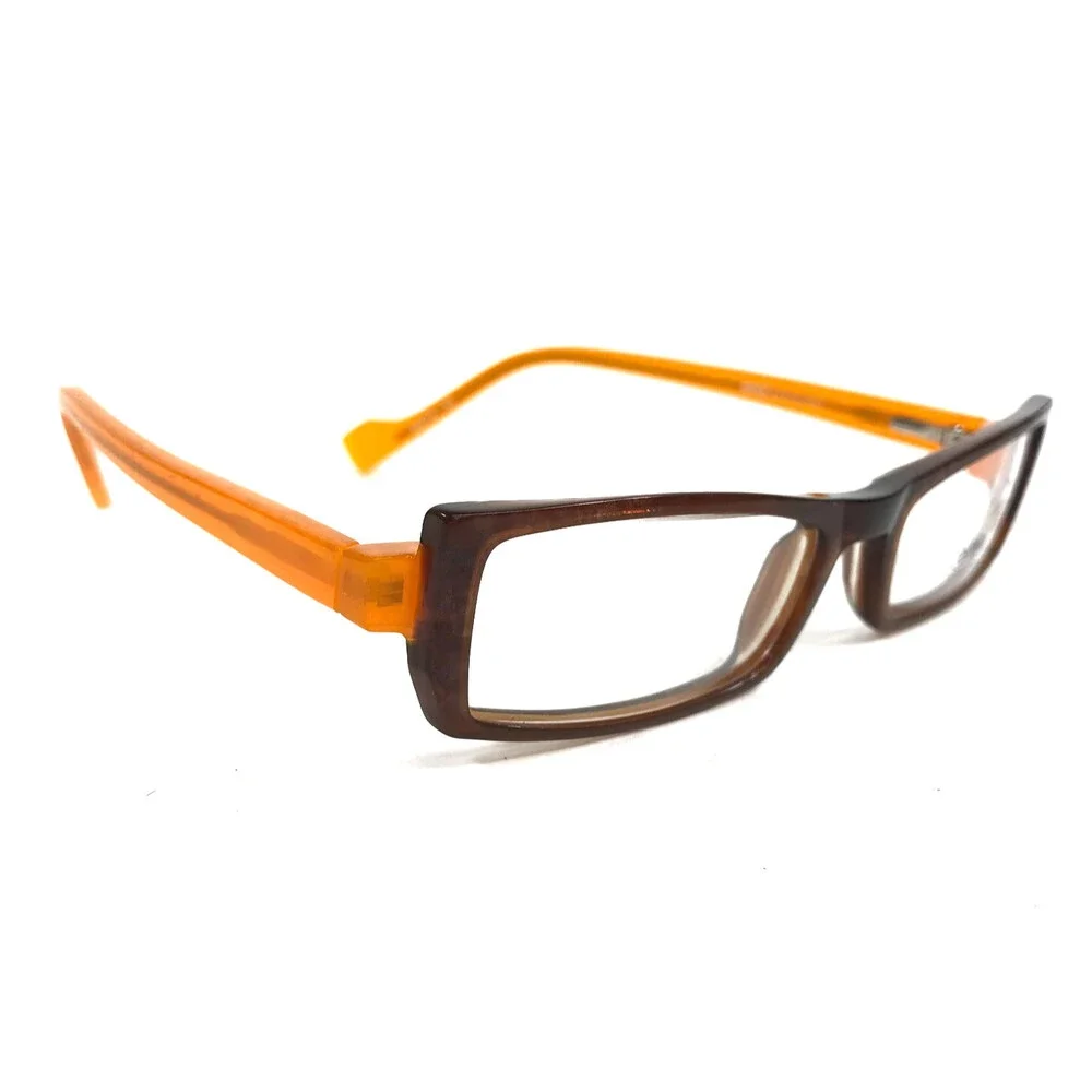 Etnia Barcelona Eyeglasses Frames MYKONOS col.BR/OG Brown Orange 50-18-135